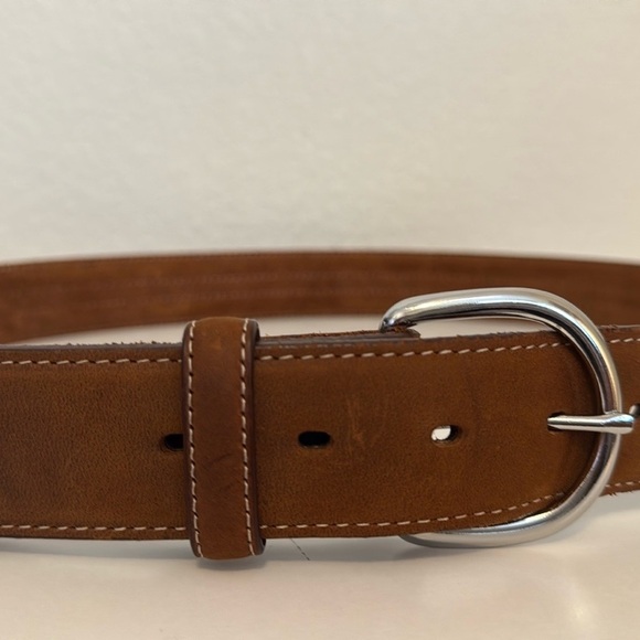 Tony Lama Laced Edge Horsehair Ribbon Western Leather Belt - Picture 11 of 12